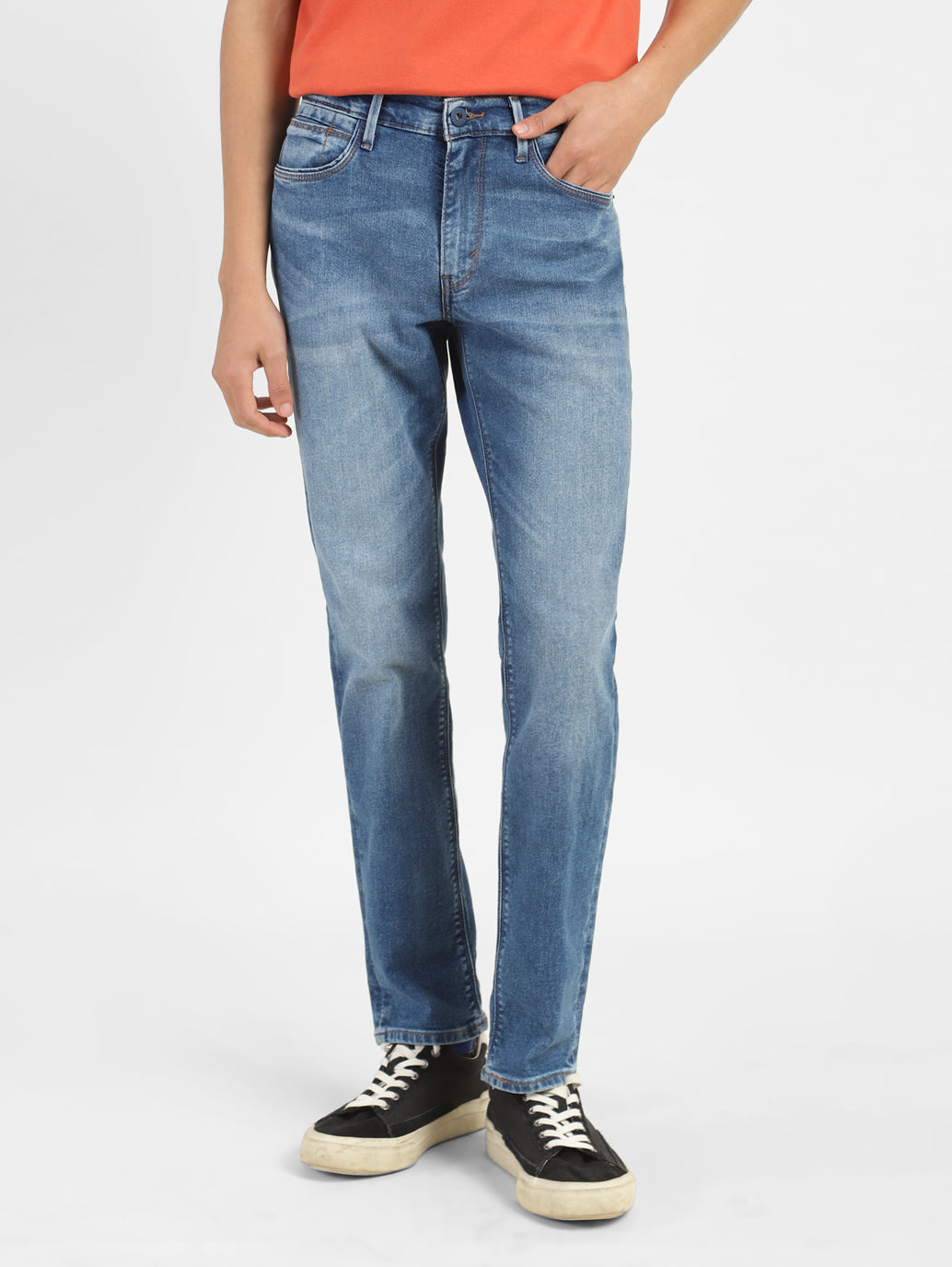Men's 511 Blue Slim Fit Mid Rise Jeans - d9c4ec3a-394e-4457-a8ab-25a2003a4c6c View