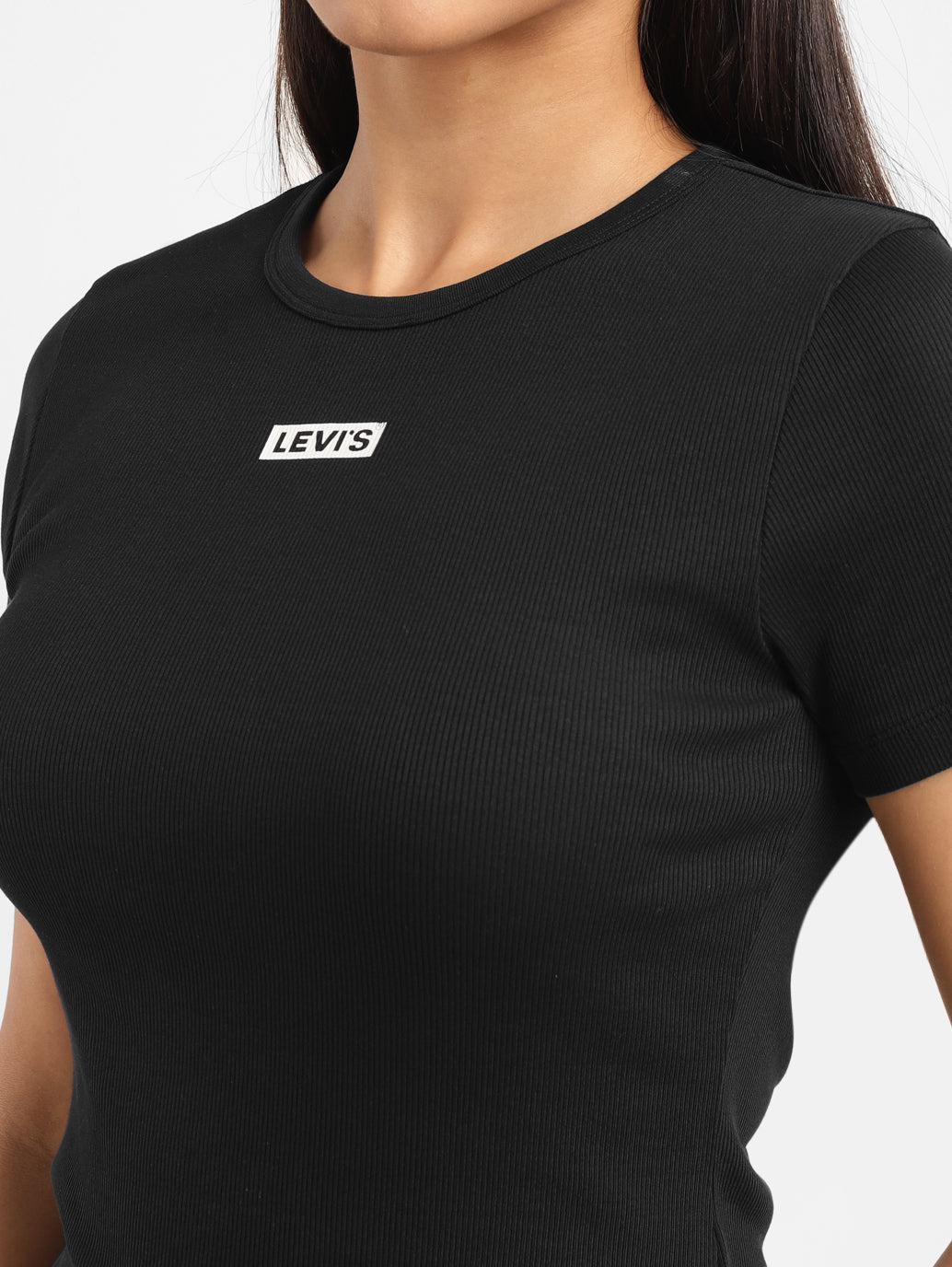 Women's Brand Logo Loose Straight Fit T-shirt - 52adfed8-82b1-4cdd-8105-1092b7f7b0e6 View