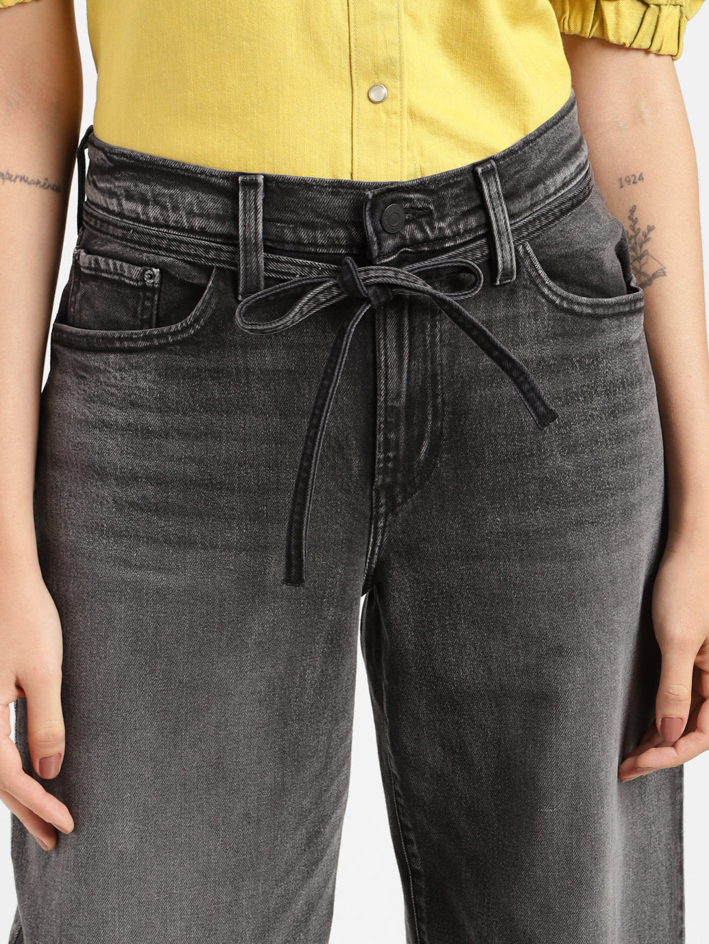 Women's Grey XL Balloon Loose Fit Mid Rise Jeans - 63bb8351-7384-416b-ae82-2418fb716b41 View