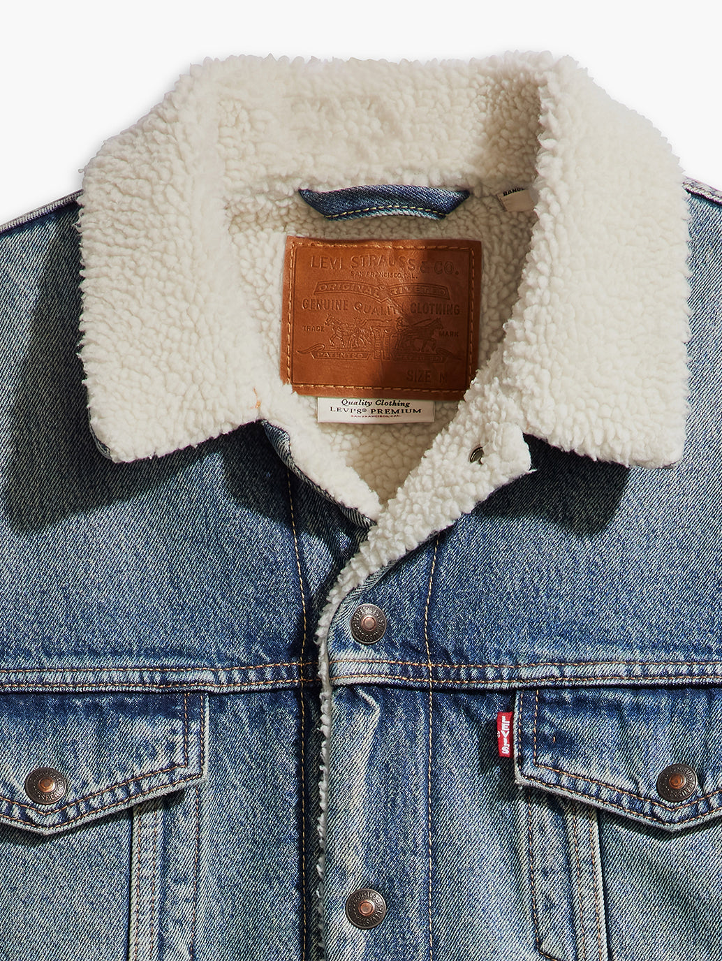 Men's Solid Blue Spread Collar Denim Jacket - 4db15401-03c2-41da-9891-a65210baeb00 View