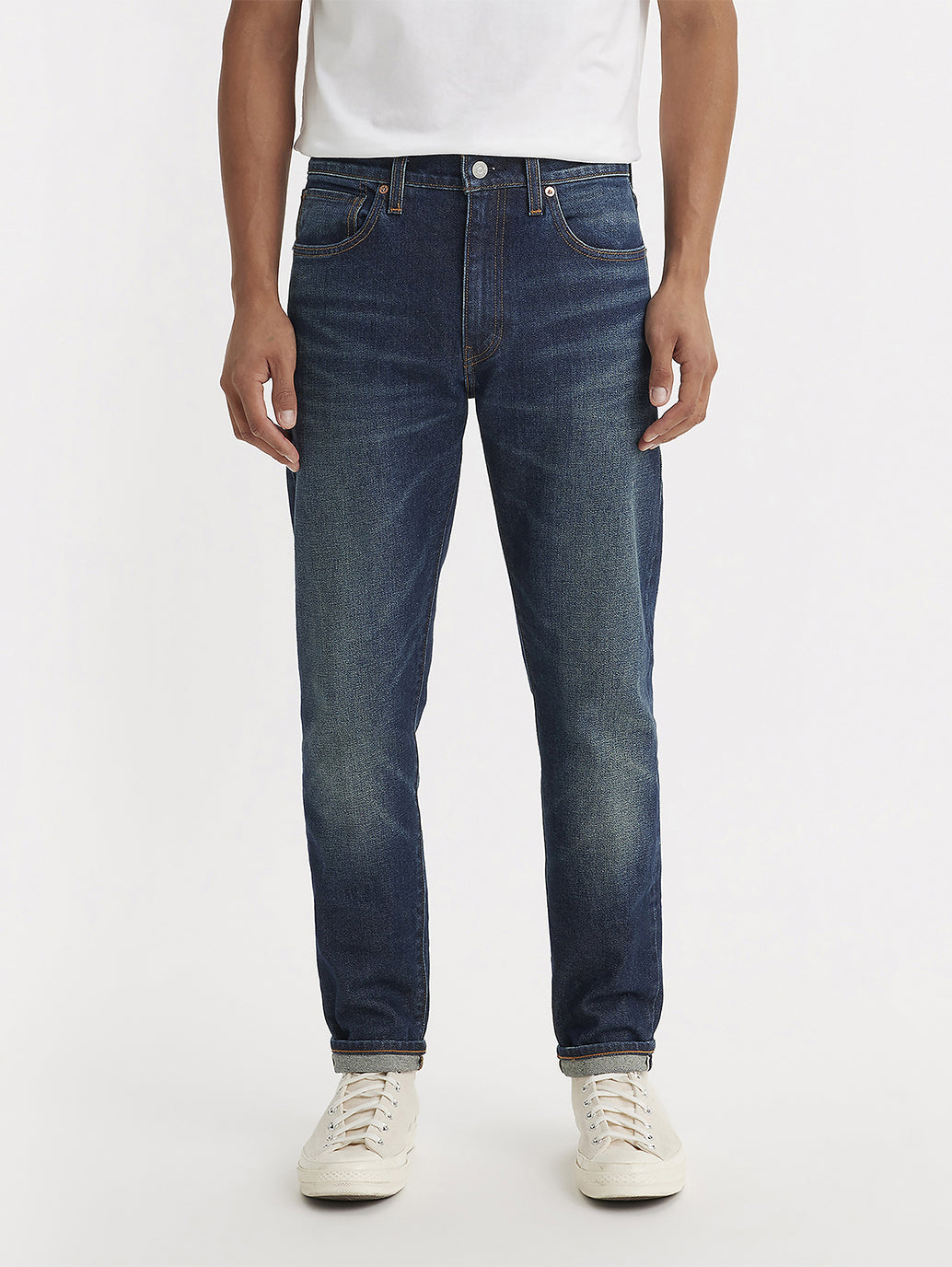 Men's 512 Blue Slim Tapered Fit Mid Rise Jeans - a51c0175-26ad-4749-8380-e322079c7a24 View