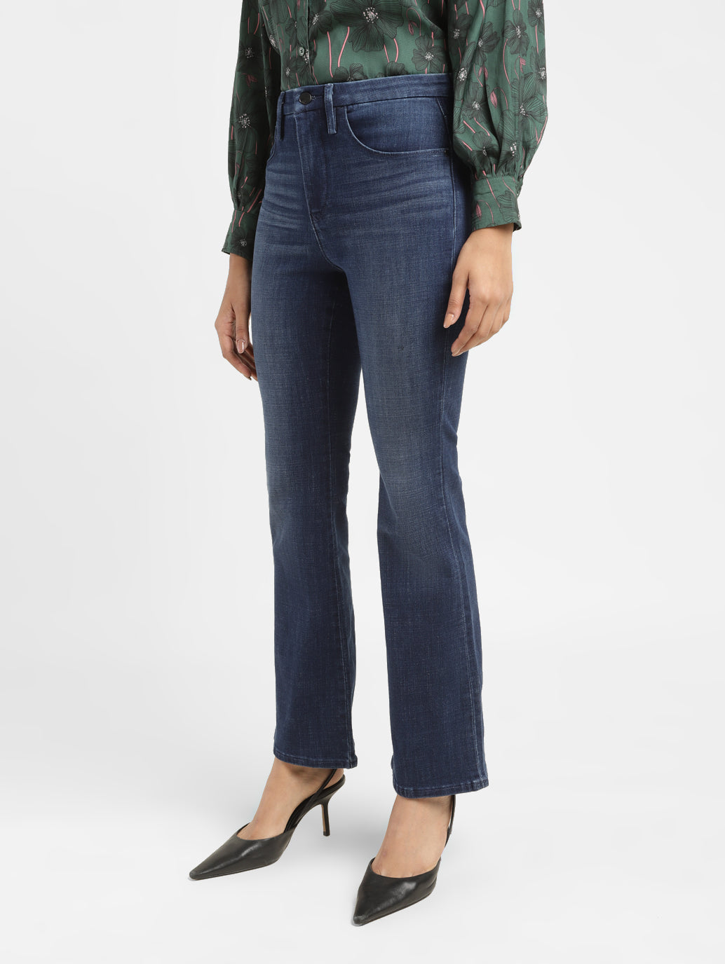 Women's Redloop 725 Blue Flared Fit High Rise Jeans - fb1a24f7-4502-46e8-9ac4-011df6915336 View