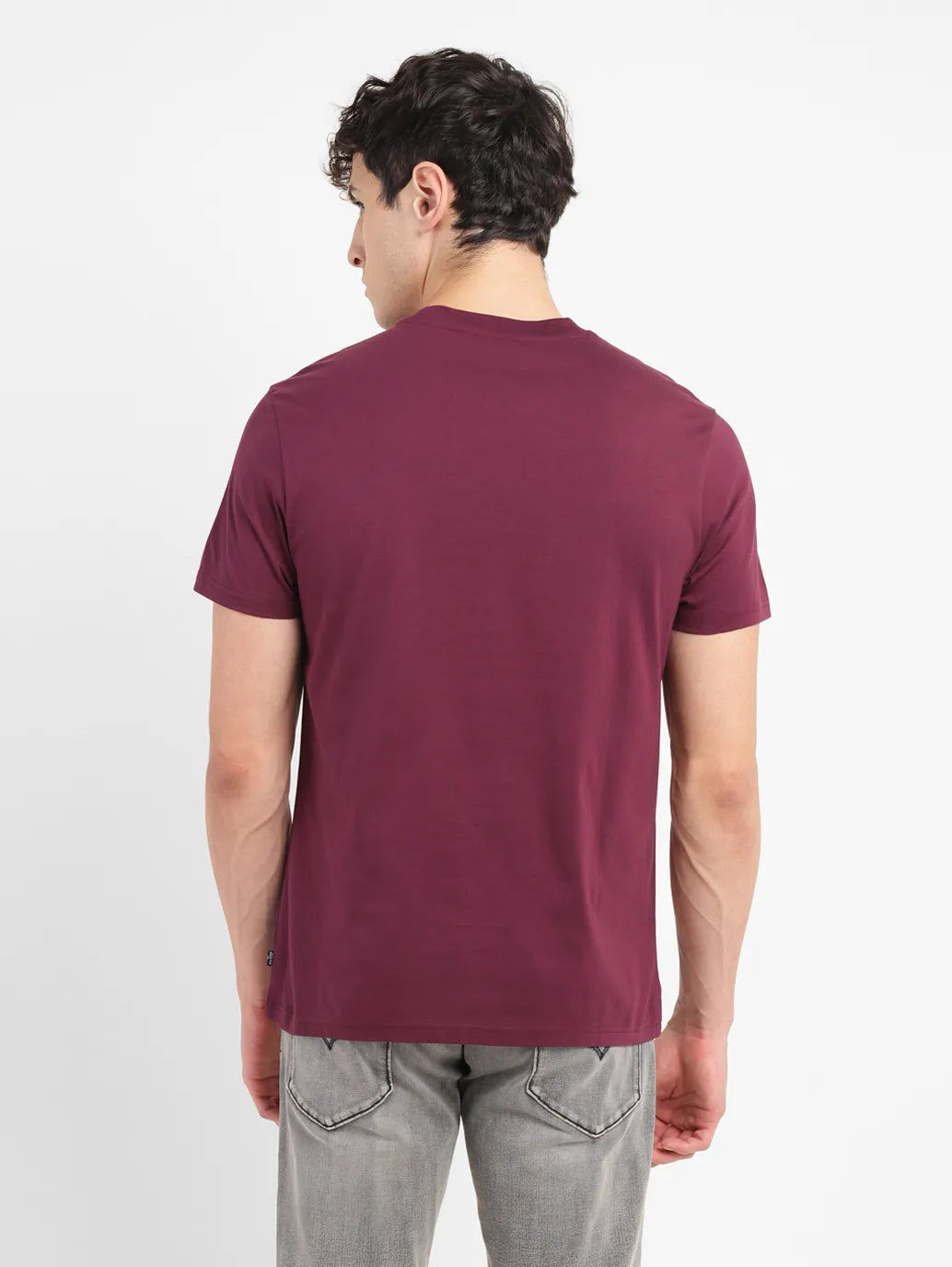 Men's Redloop Typographic Print Slim Fit T-shirt - 1d3fb538-eb3b-4a97-86af-b333a84f4c92 View
