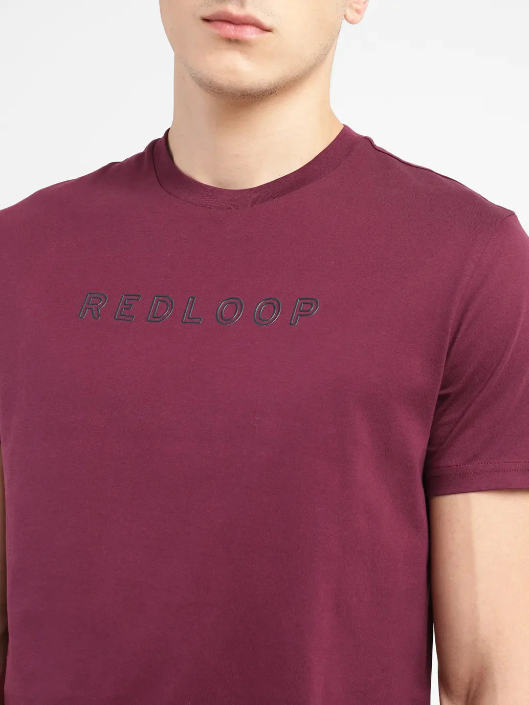 Men's Redloop Typographic Print Slim Fit T-shirt - dc6cec7d-639f-48bf-aa3f-b8d1b5b759a0 View