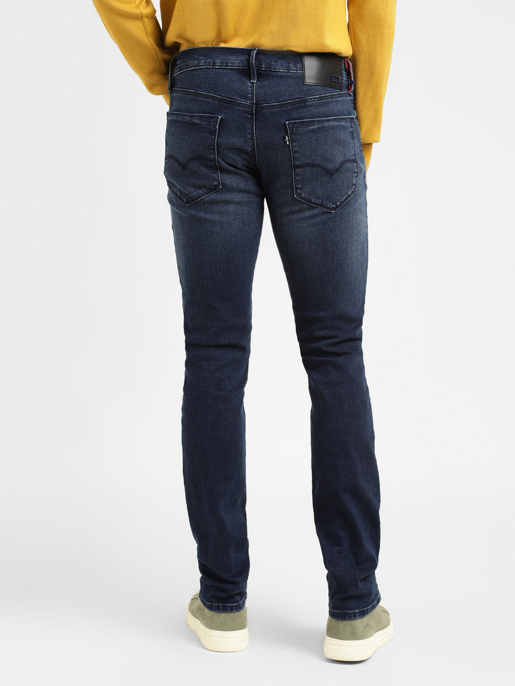 Men's 65504 Blue Skinny Fit Mid Rise Jeans - 01a68f04-77ee-481b-b85a-92a845cfcdd5 View