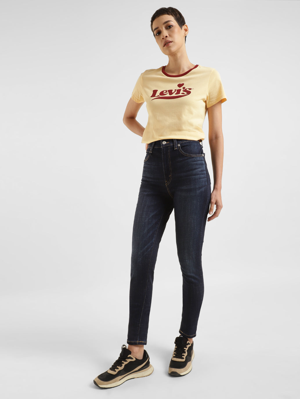 Women's Blue Skinny Fit High Rise Jeans - 7413bb9a-ef28-4983-bb54-c252b3ec0ce2 View
