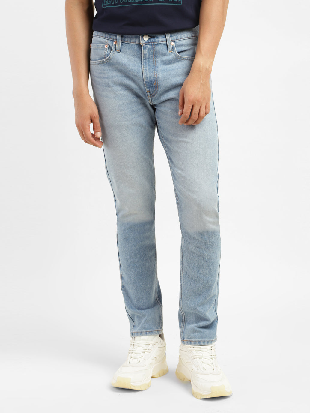 Men's 512 Blue Slim Tapered Fit Mid Rise Jeans - 5ce75504-ab4a-4d66-b46d-08f5f85c0e61 View
