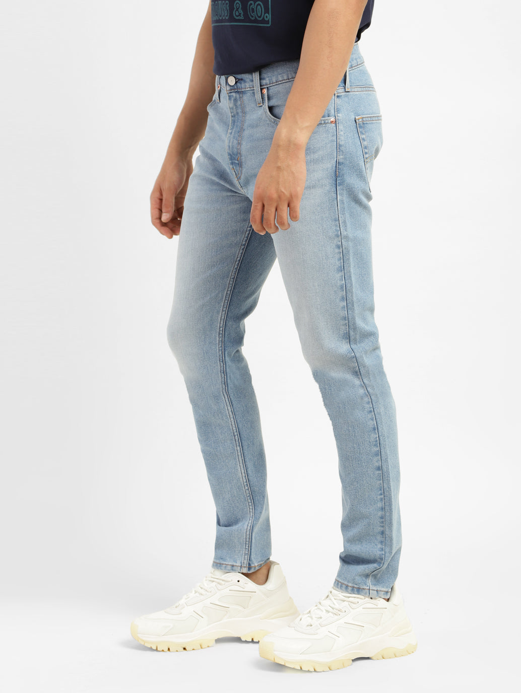 Men's 512 Blue Slim Tapered Fit Mid Rise Jeans - e78f0255-383a-42d4-bf9f-0681db1cd4b7 View