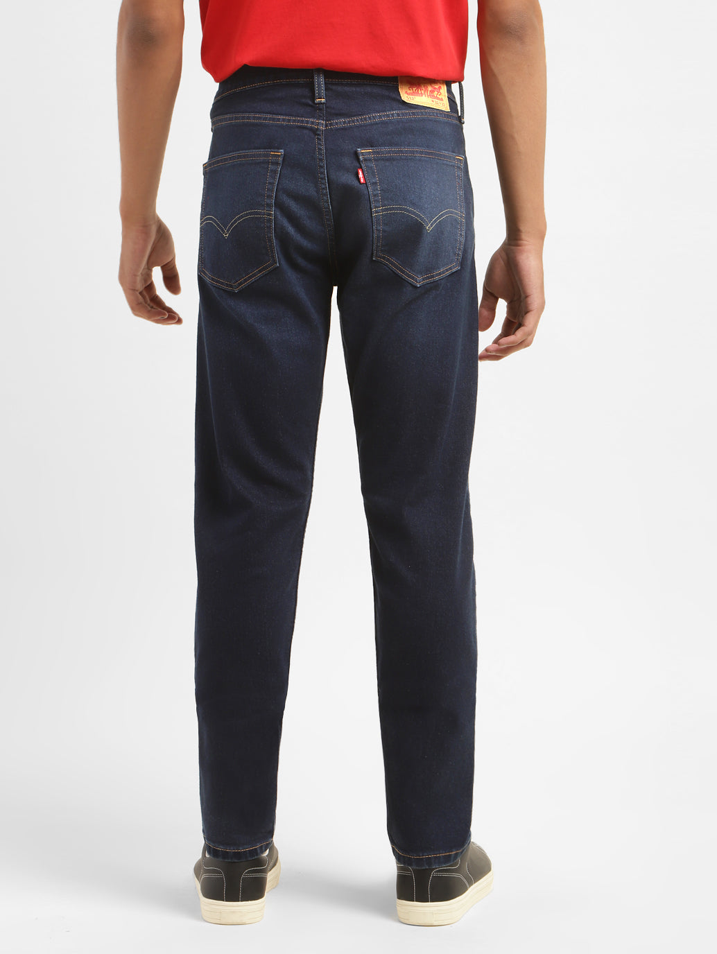 Men's 512 Dark Blue Slim Tapered Fit Mid Rise Jeans - e8c35c8d-c804-4529-b8f4-59043daee2a3 View