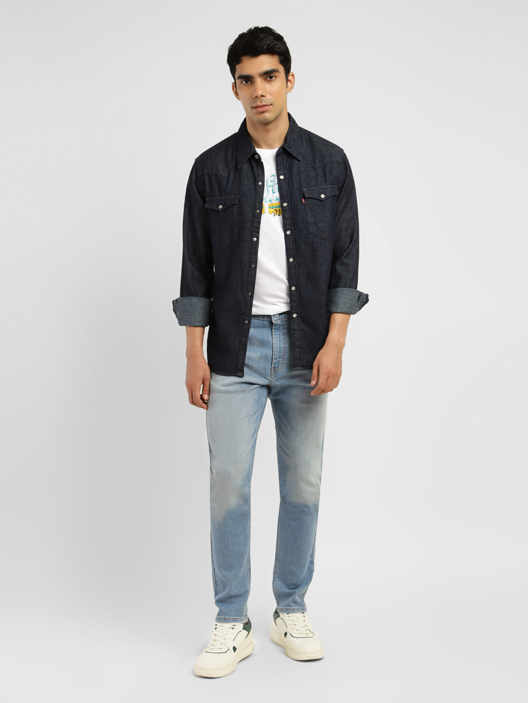 Men's 512 Blue Slim Tapered Fit Mid Rise Jeans - 338ee09b-3cdf-4995-9d75-0c5449fb100d View