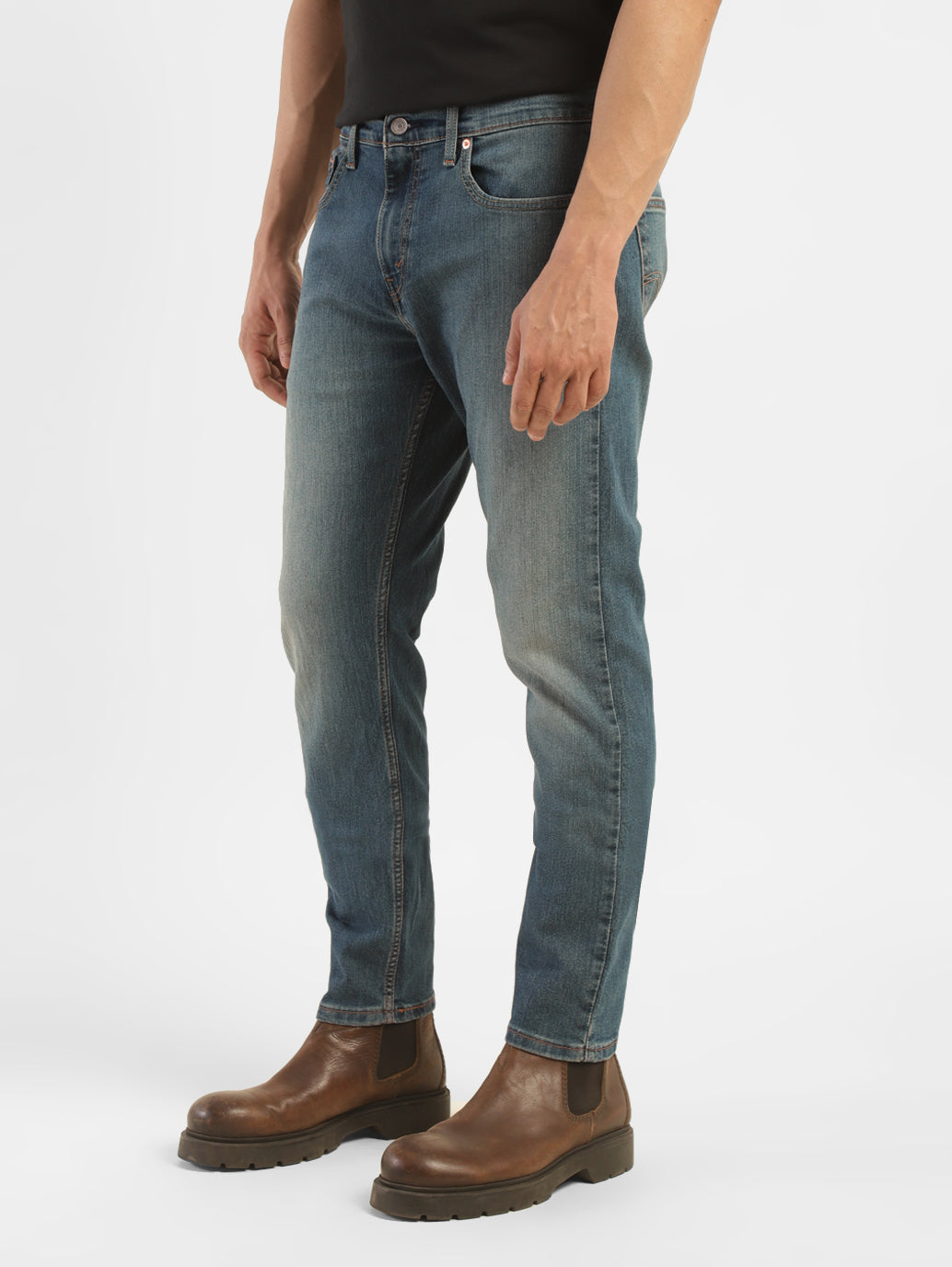 Men's 512 Blue Slim Tapered Fit Mid Rise Jeans - 9fe98c27-a0e0-44ee-9dca-353c08c161f9 View