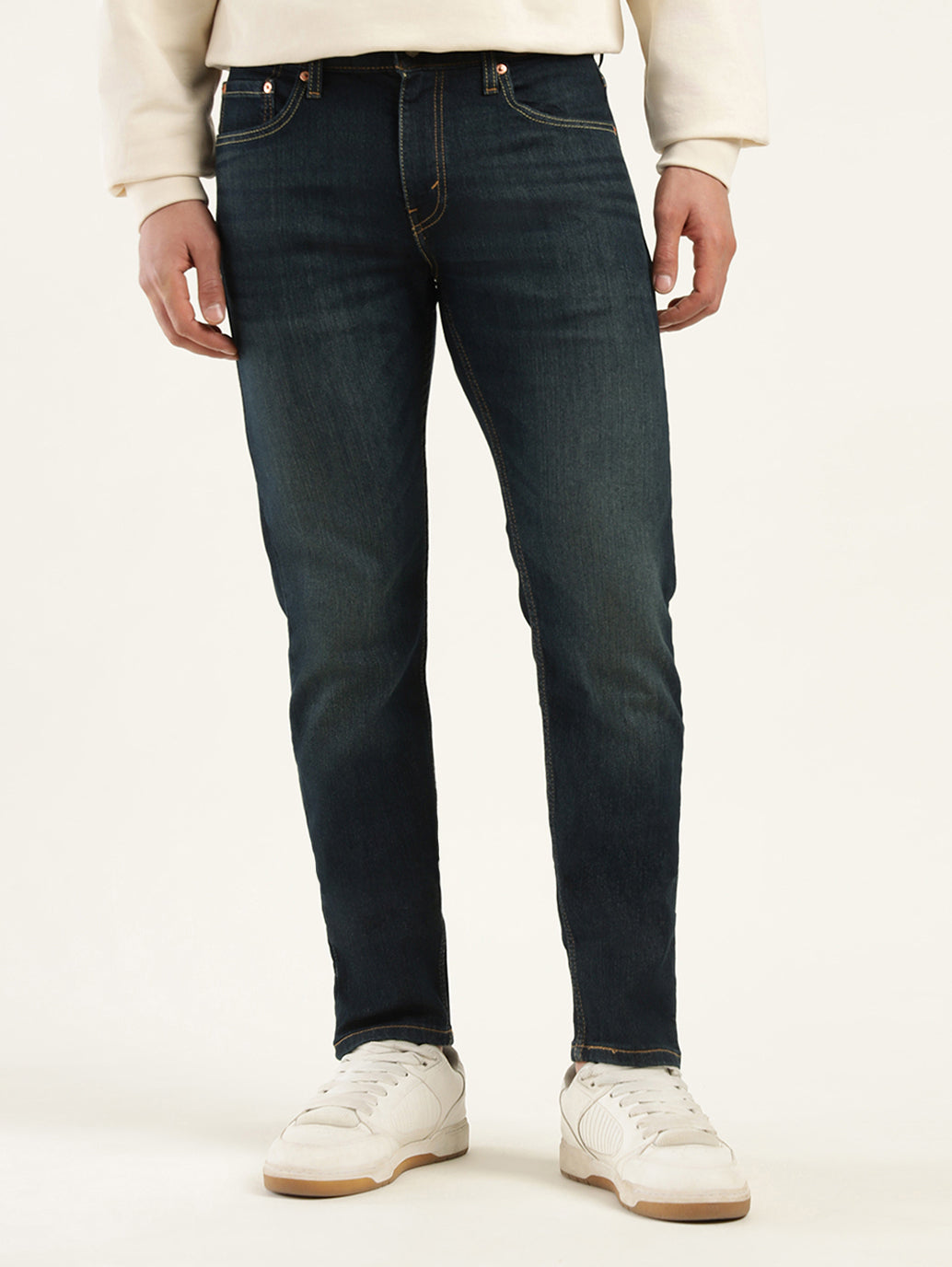 Men's 512 Blue Slim Tapered Fit Mid Rise Jeans - Detail View