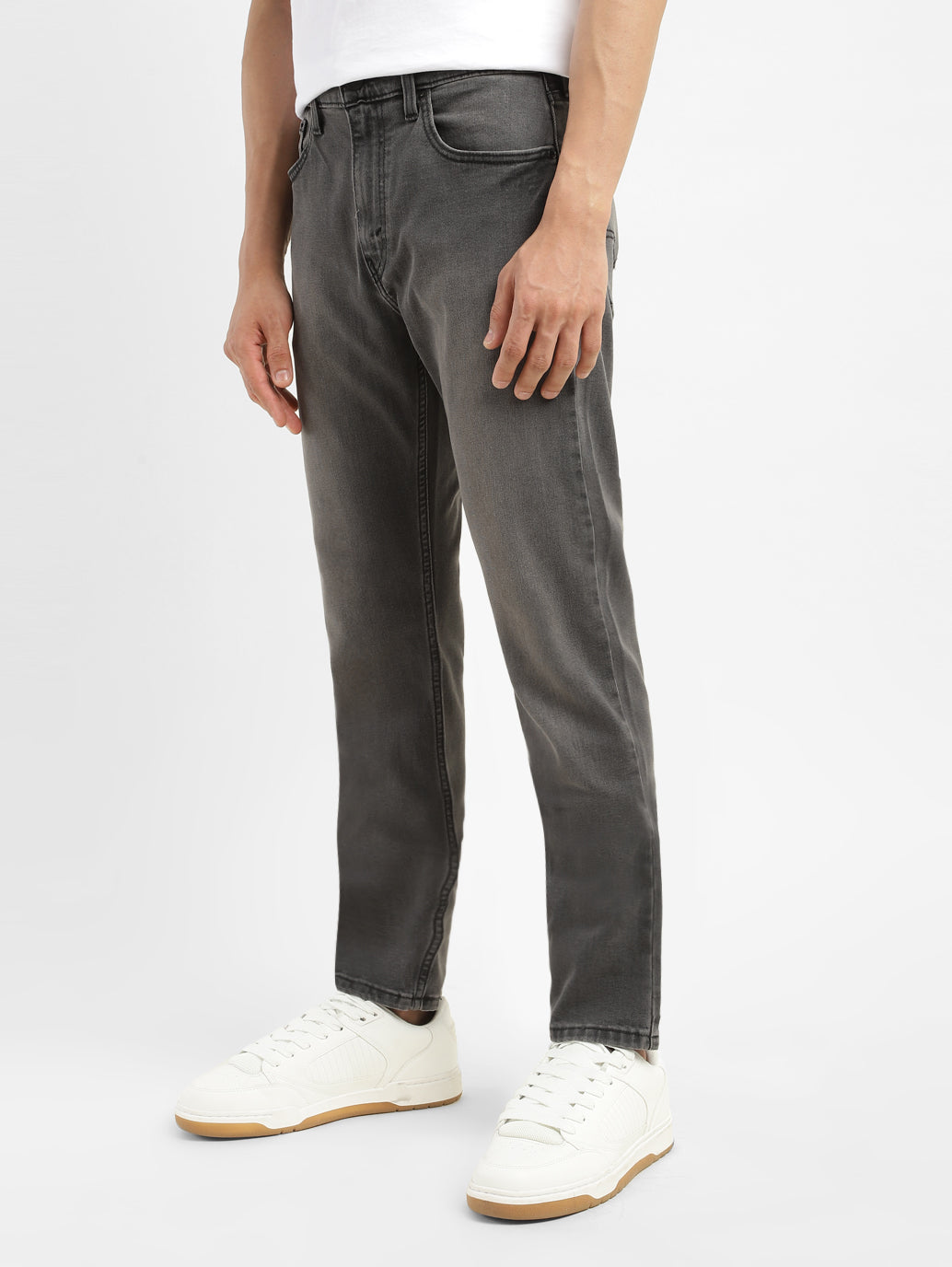 Men's 512 Charcoal Grey Slim Tapered Fit Mid Rise Jeans - eb85fc32-a26b-4369-92d8-3a0456ff3c22 View