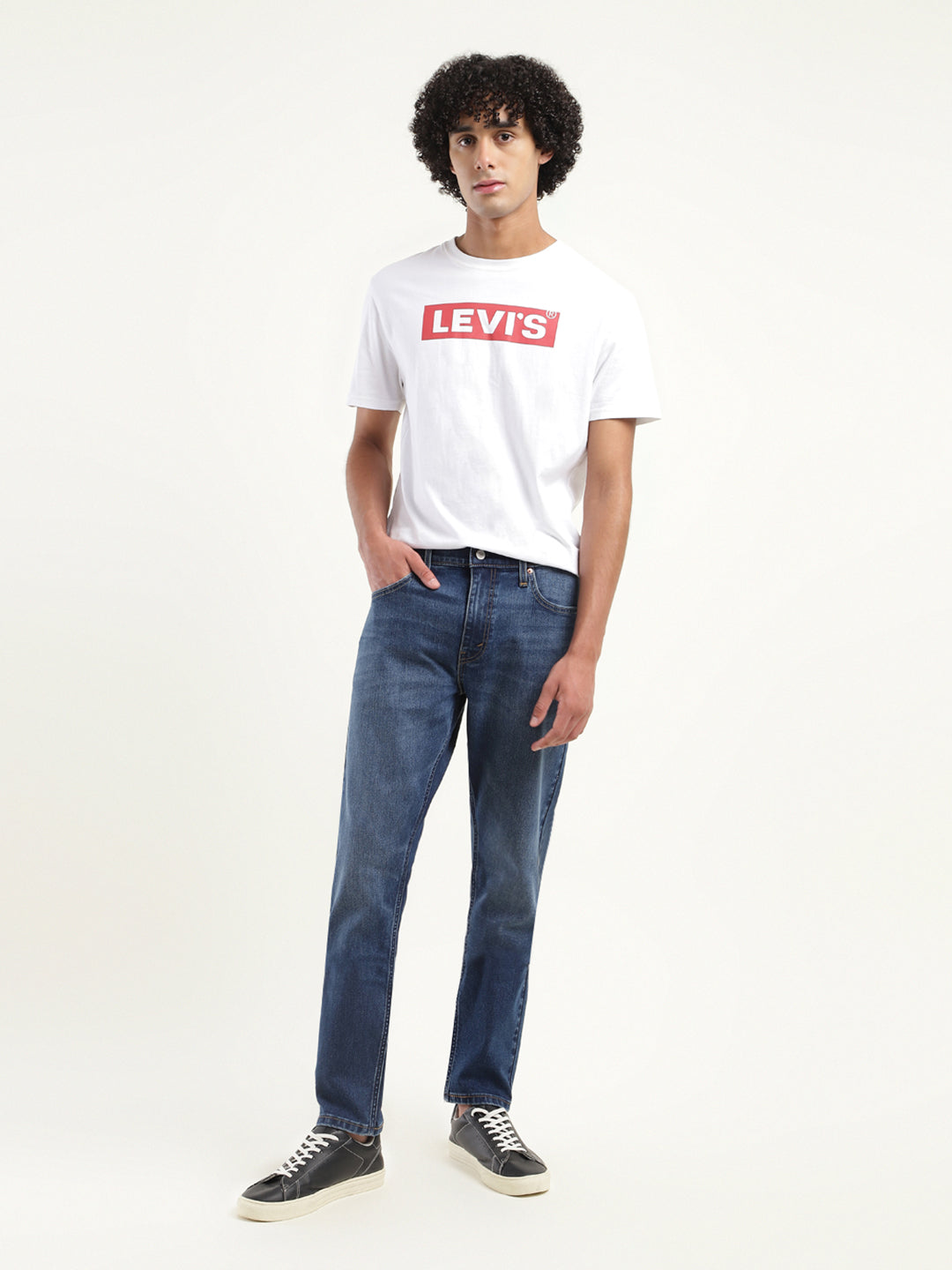 Men's 512 Blue Slim Tapered Fit Mid Rise Jeans - 59775fe7-0a94-477b-9264-78ac590d3c2b View