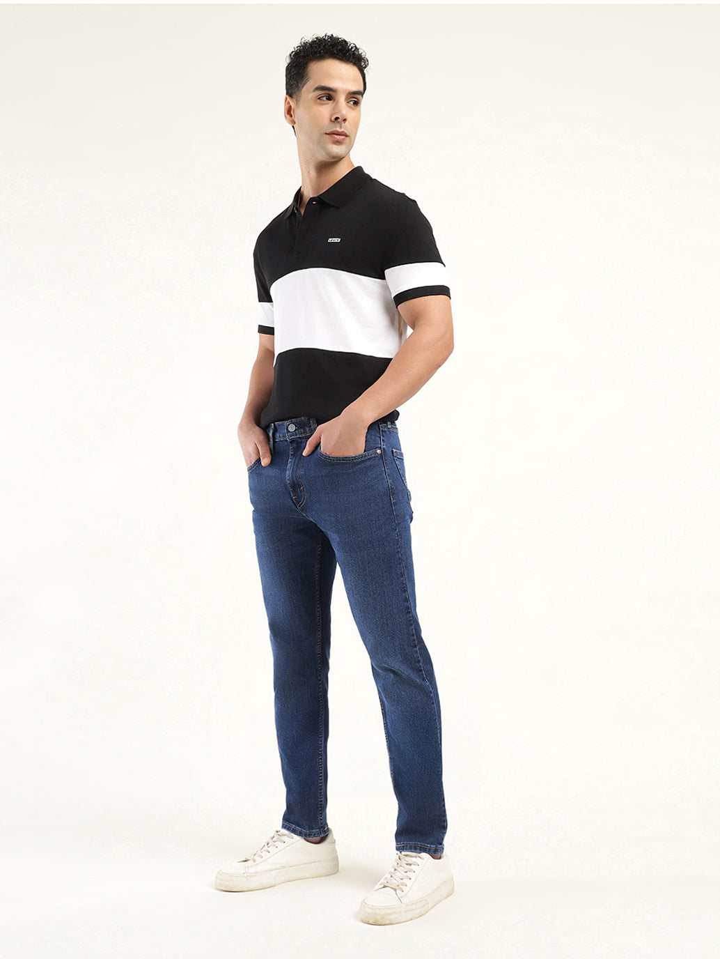 Men's 512 Indigo Slim Tapered Fit Mid Rise Jeans - shot View