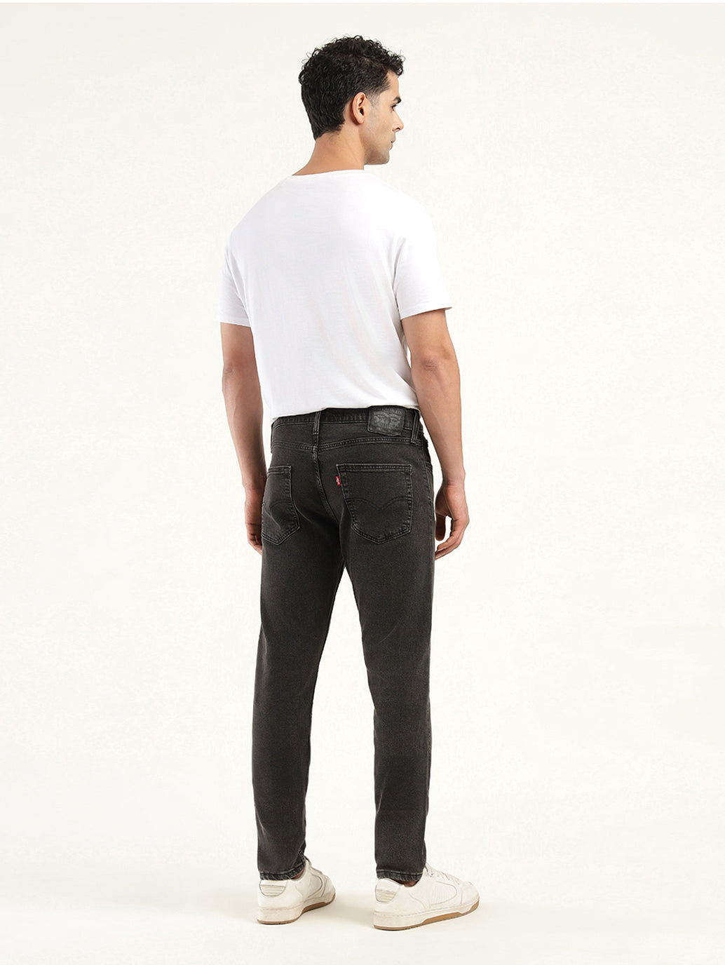 Men's 512 Black Slim Tapered Fit Mid Rise Jeans - Back View