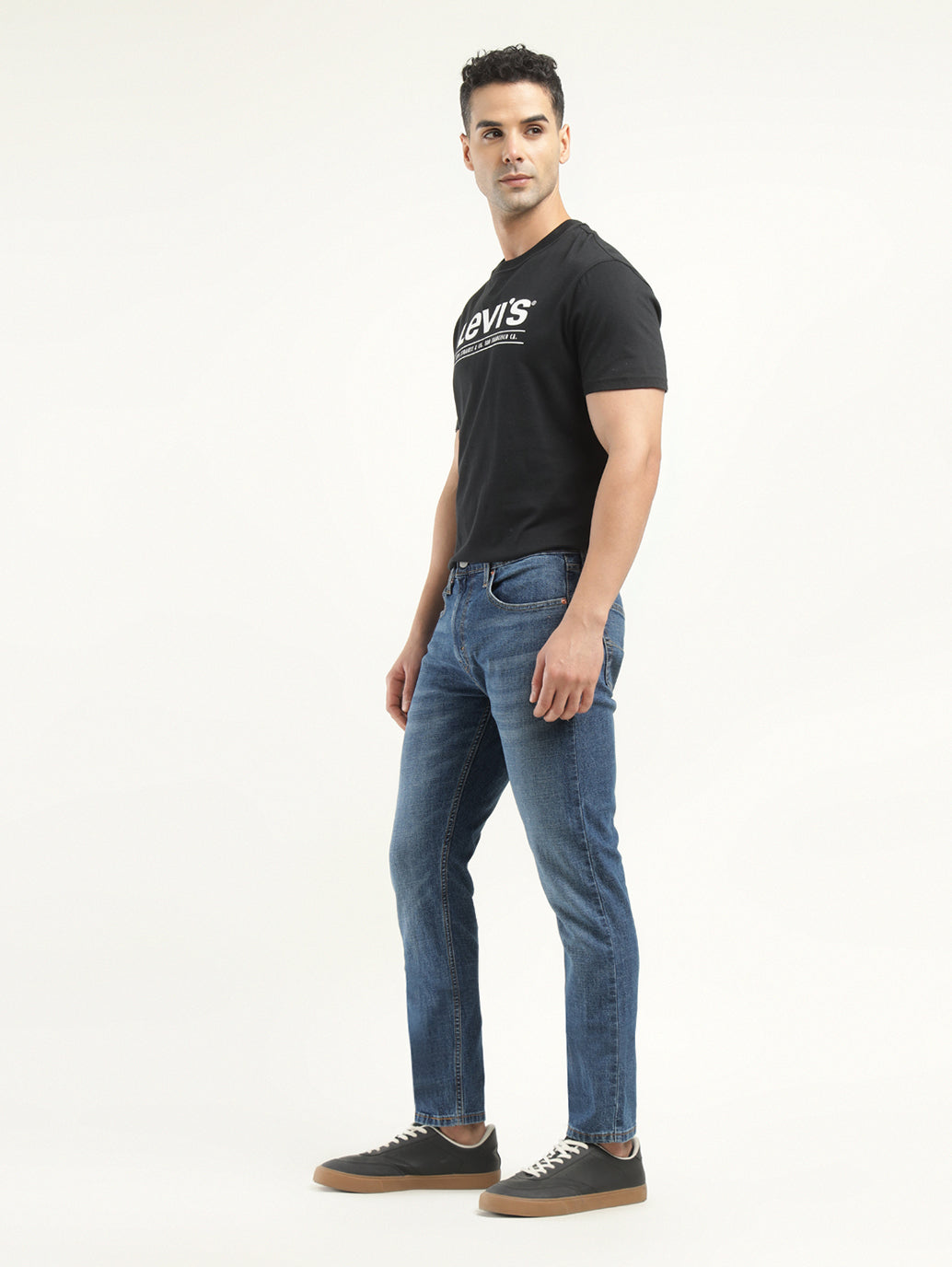 Men's 512 Indigo Slim Tapered Fit Mid Rise Jeans - Side View
