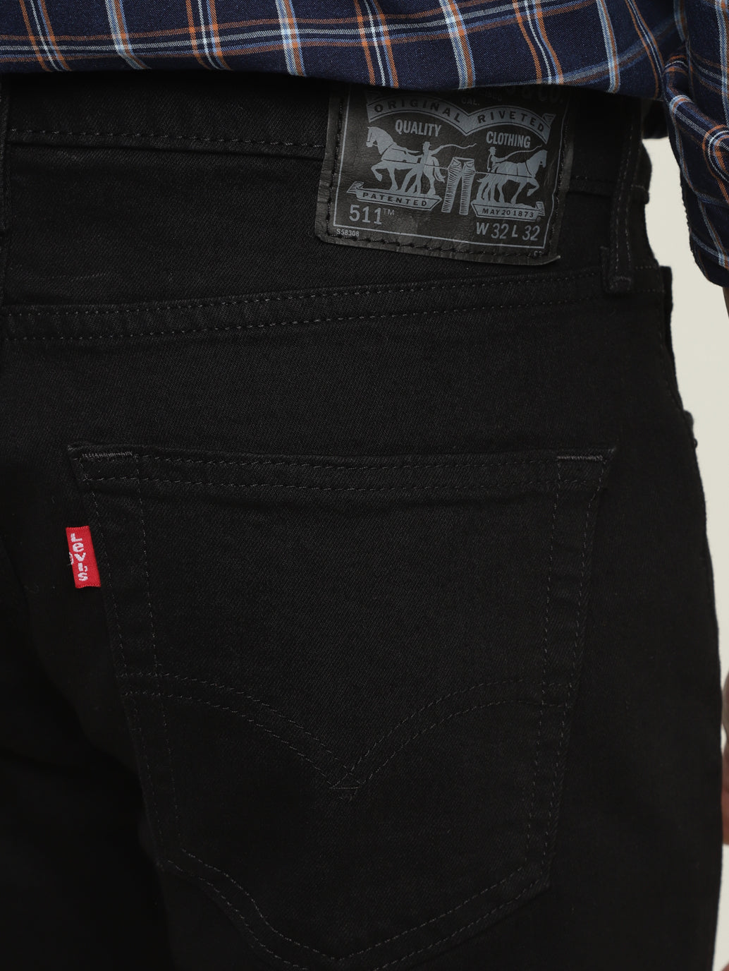 Men's 511 Black Slim Fit Mid Rise Jeans - ded4218d-7f54-49f1-8a4b-19f18db8cc62 View