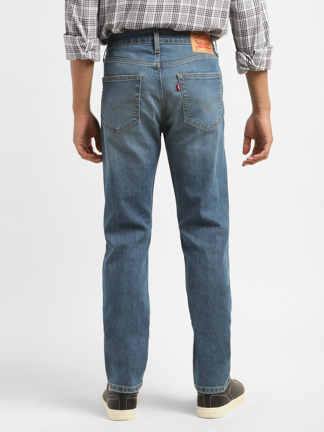 Men's 511 Blue Slim Fit Mid Rise Jeans - 4a1226a4-12af-41d2-88c4-b870c9e4185e View