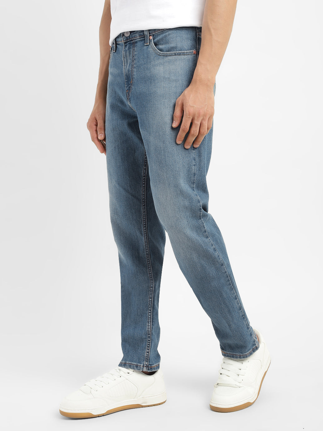 Men's 511 Blue Slim Fit Mid Rise Jeans - 5685a5fe-de8c-4e62-a89d-d9224b87bc5c View