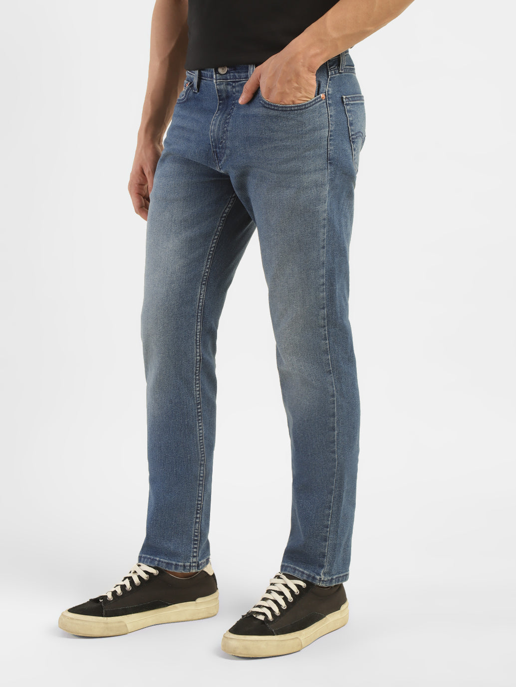Men's 511 Navy Blue Slim Fit Mid Rise Jeans - 79342b34-d847-4849-8999-b4dc7548835c View
