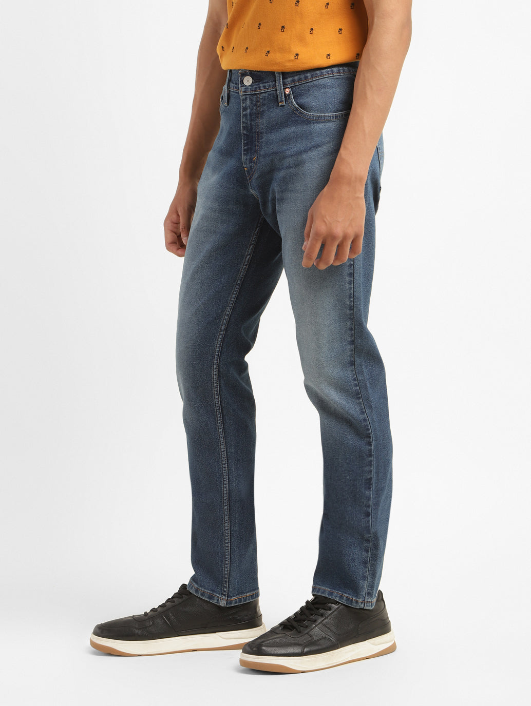 Men's 511 Blue Slim Fit Mid Rise Jeans - 1294453b-8418-49b7-a450-56185c1db920 View