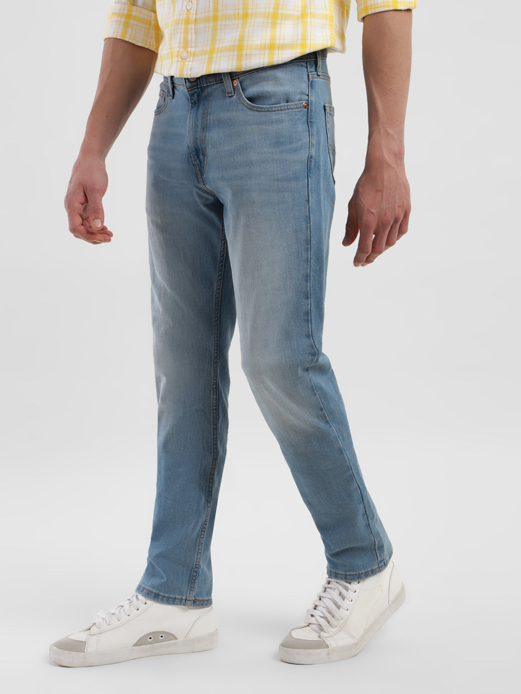 Men's 511 Blue Slim Fit Mid Rise Jeans - 8172719e-ac9d-4af0-8c91-1d69e7e15af3 View