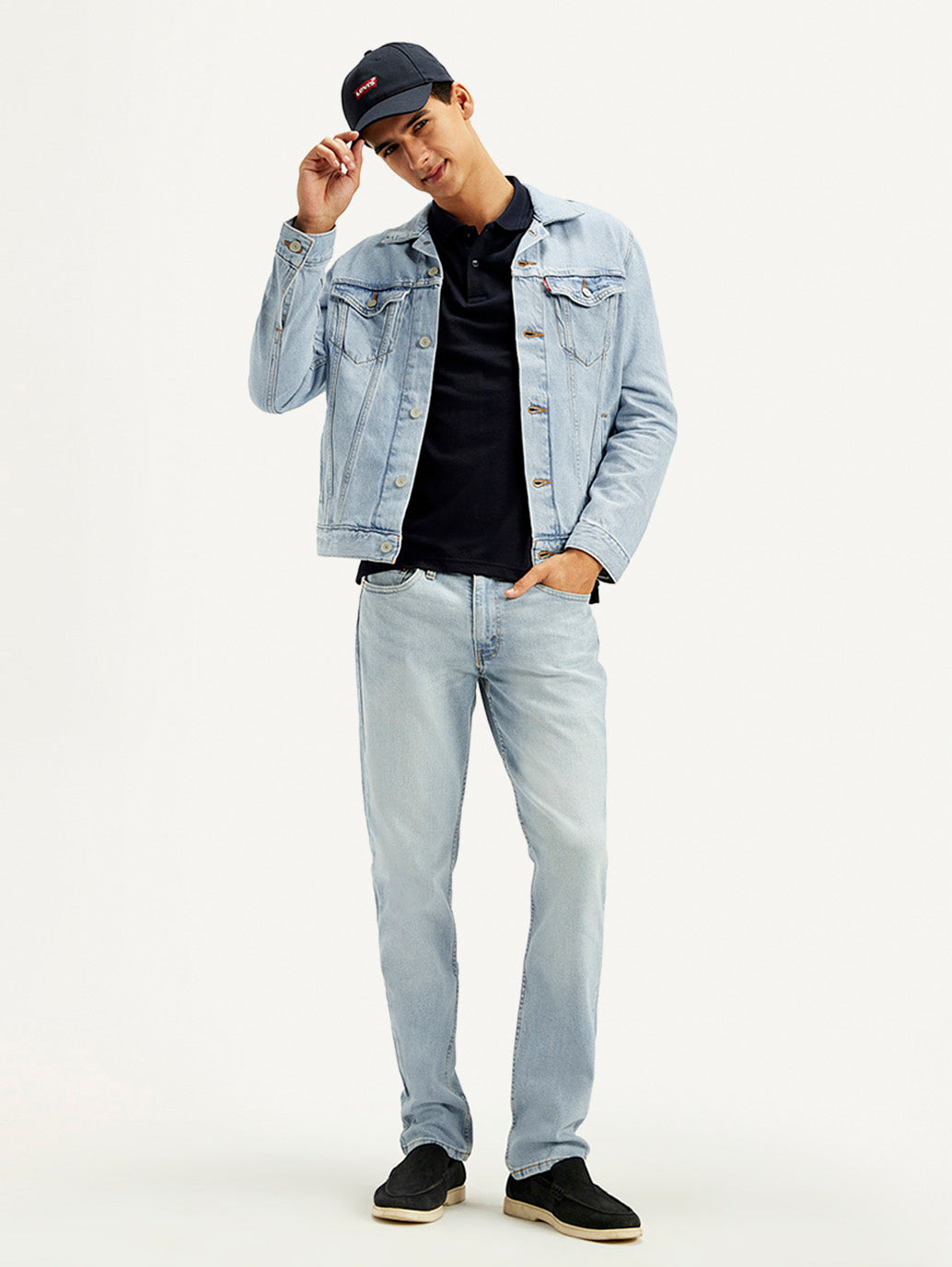 Men's 511 Indigo Slim Fit Mid Rise Jeans - Styleshot View