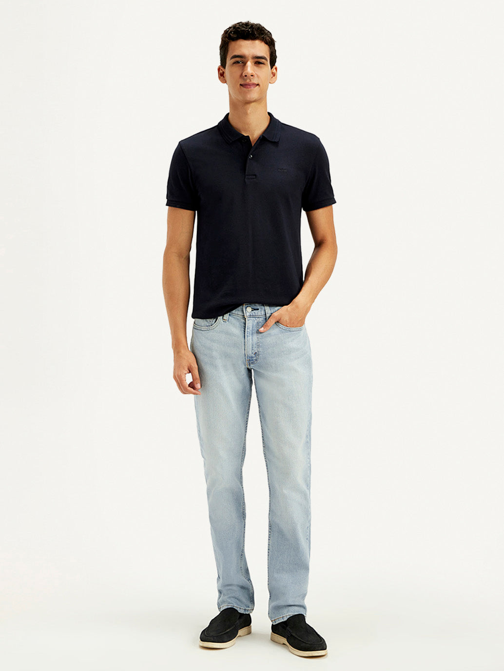 Men's 511 Indigo Slim Fit Mid Rise Jeans - Front View
