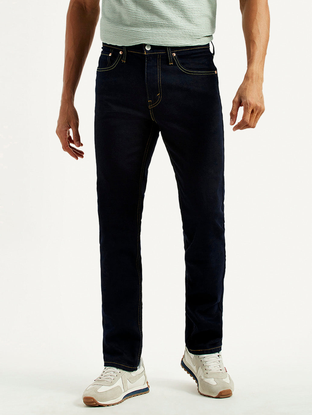 Men's 511 Dark Indigo Slim Fit Mid Rise Jeans - Front View