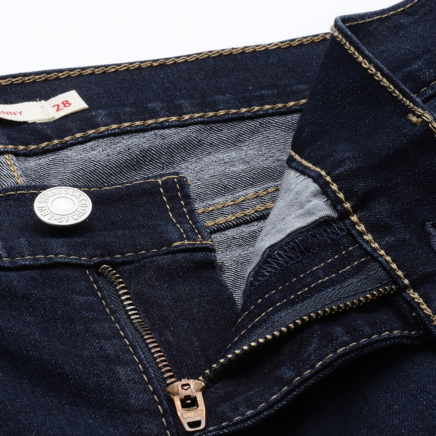 Women's 710 Blue Skinny Fit Mid Rise Jeans - 5 View