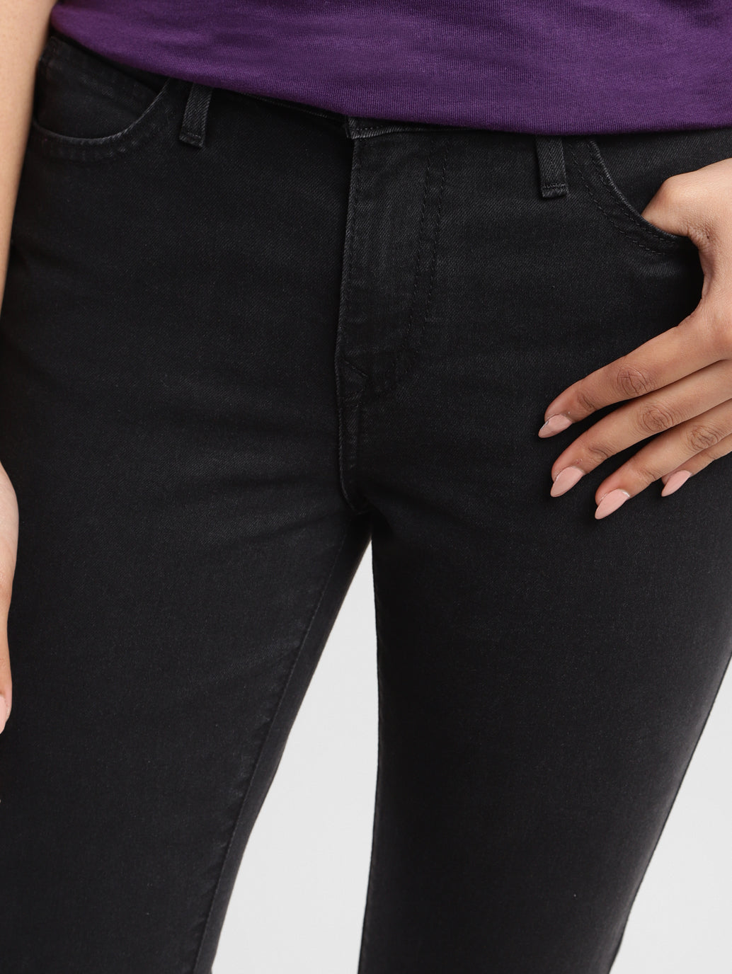 Women's 710 Blue Skinny Fit Mid Rise Jeans - e88009a2-2c38-4cdc-beb9-c85721963e16 View