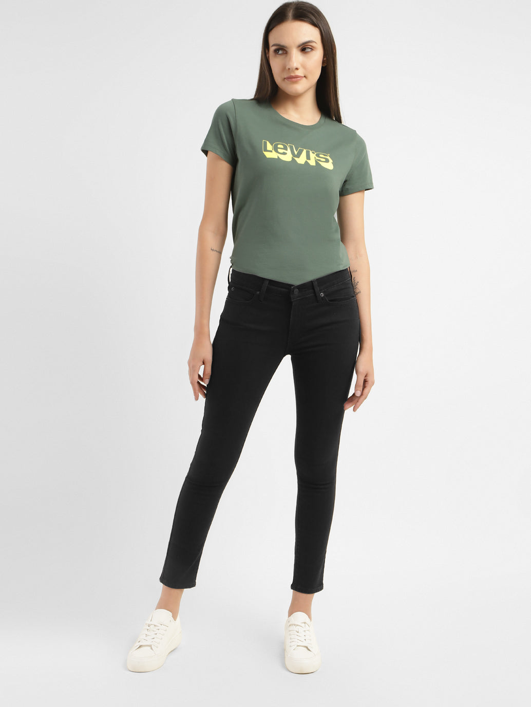 Women's 711 Black Skinny Fit Mid Rise Jeans - 79d08a5f-8963-4f24-9a58-e5aa4e016ff0 View