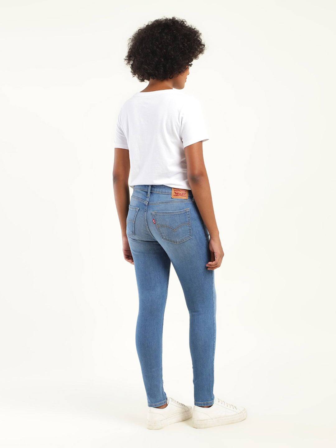 Women's 711 Blue Skinny Fit Mid Rise Jeans - aa9a2b38-05a6-4560-b9db-bbdf63e4ba0d View