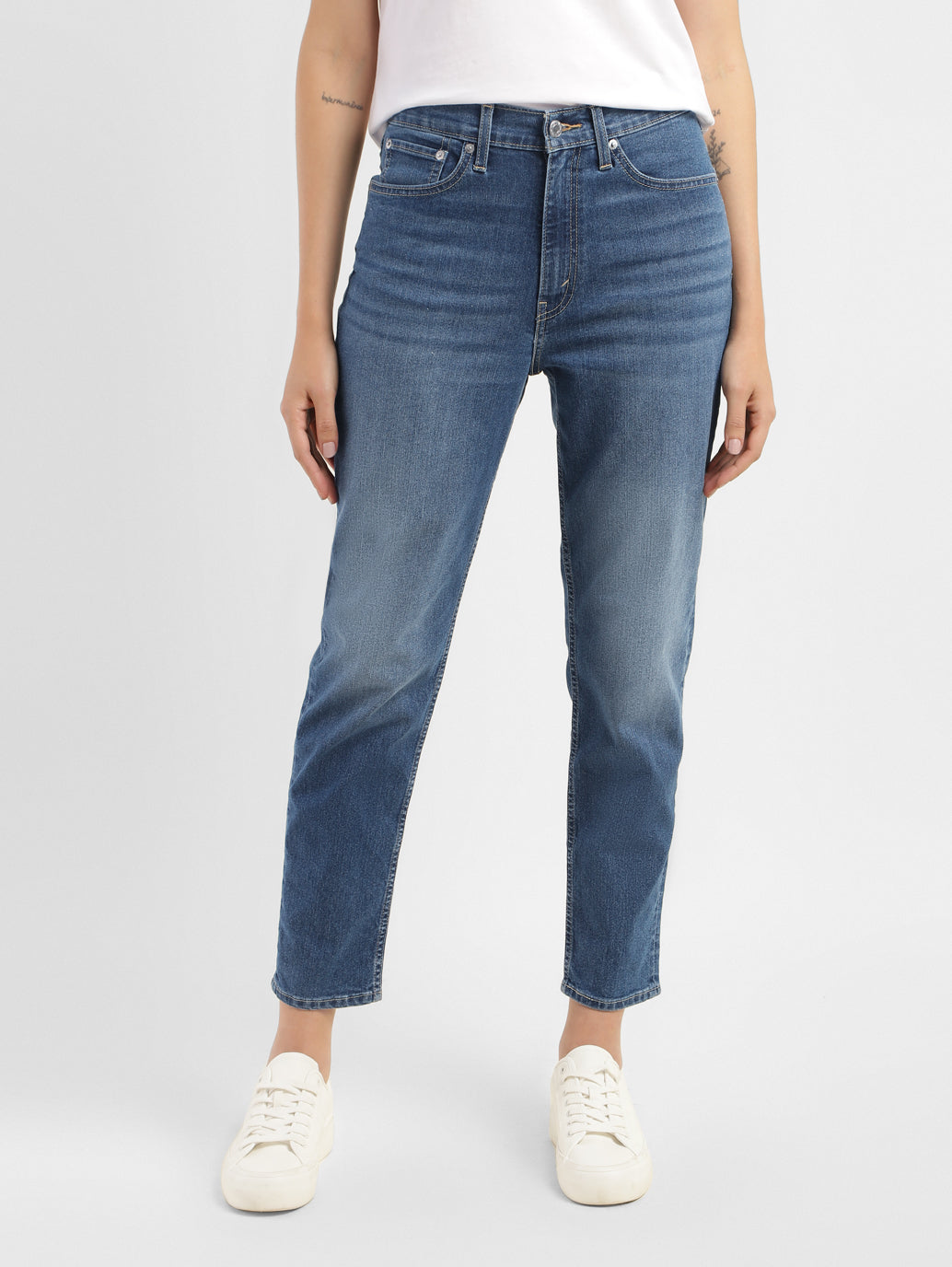 Women's 80s Mom Blue Loose Fit High Rise Jeans - 67e5f208-a52b-4e5a-a0e9-6a635ece55c3 View