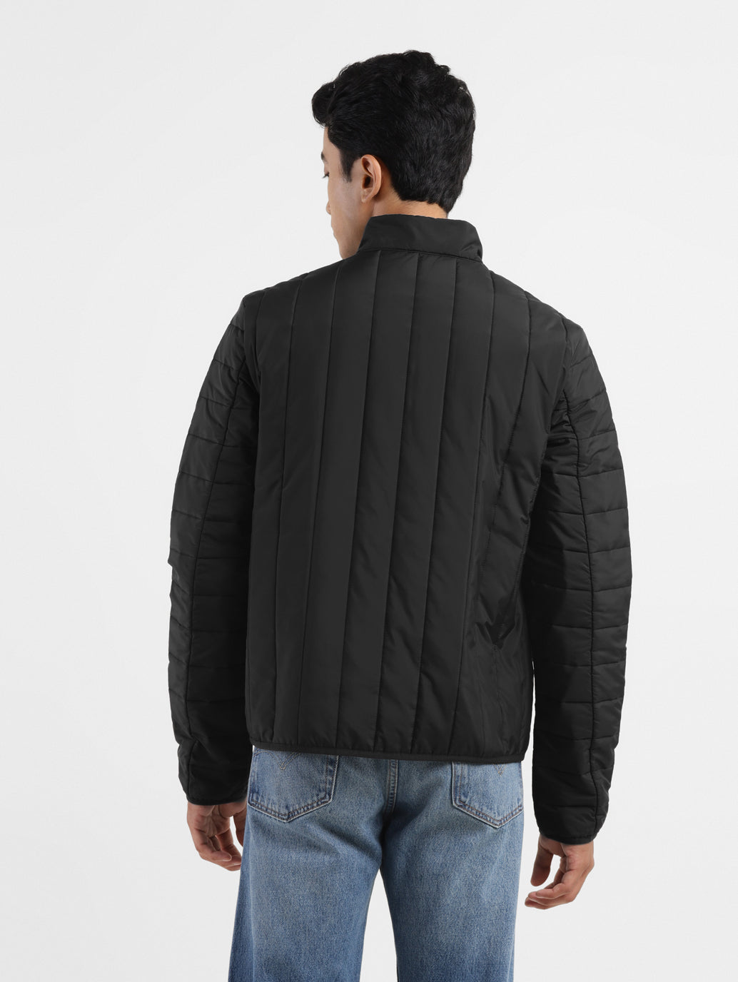 Men's Solid Padded Jacket - 355fca0a-1ce0-4ced-9cc2-649021895a9a View