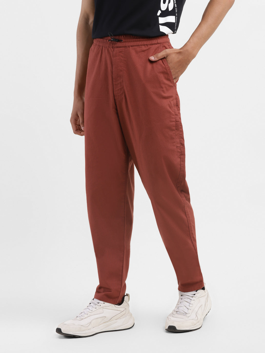 Men's Brown Regular Fit Joggers - 6bc83048-ee7b-4d11-aeaf-53e1649ba14c View