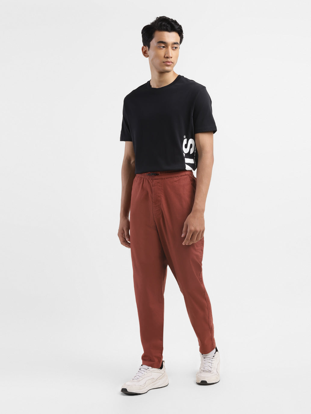 Men's Brown Regular Fit Trousers - 84ce0cbf-239c-4e10-93f8-b0547b9791fe View