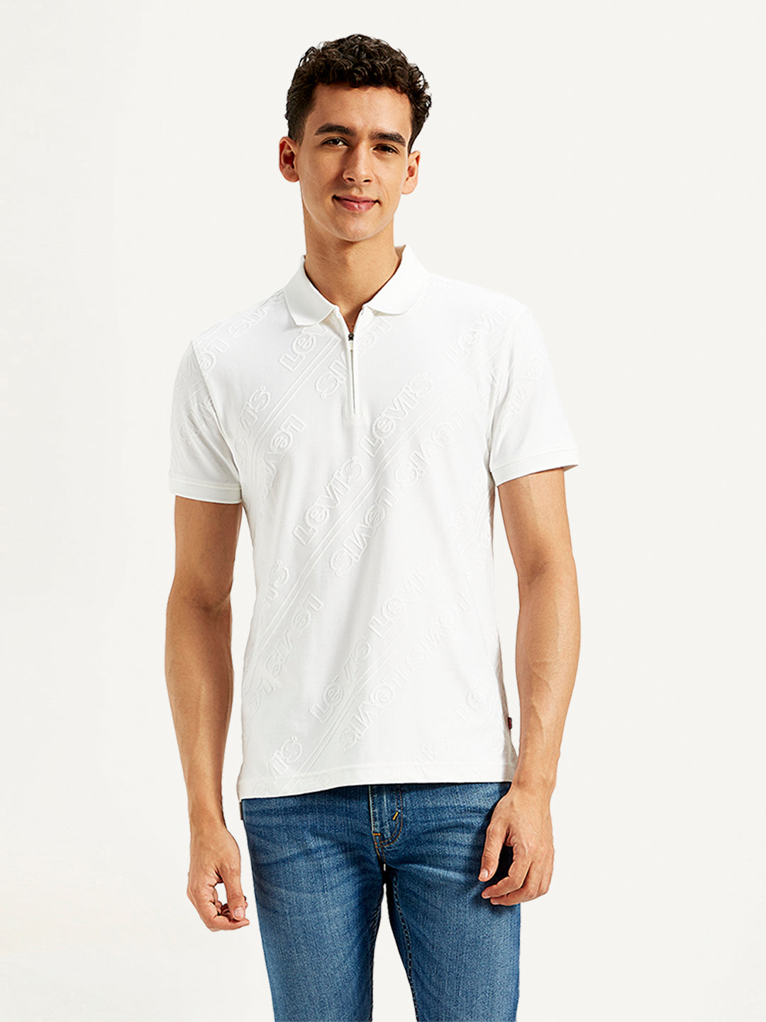Men's Brand Logo Slim Fit Polo T-Shirt - 20 View