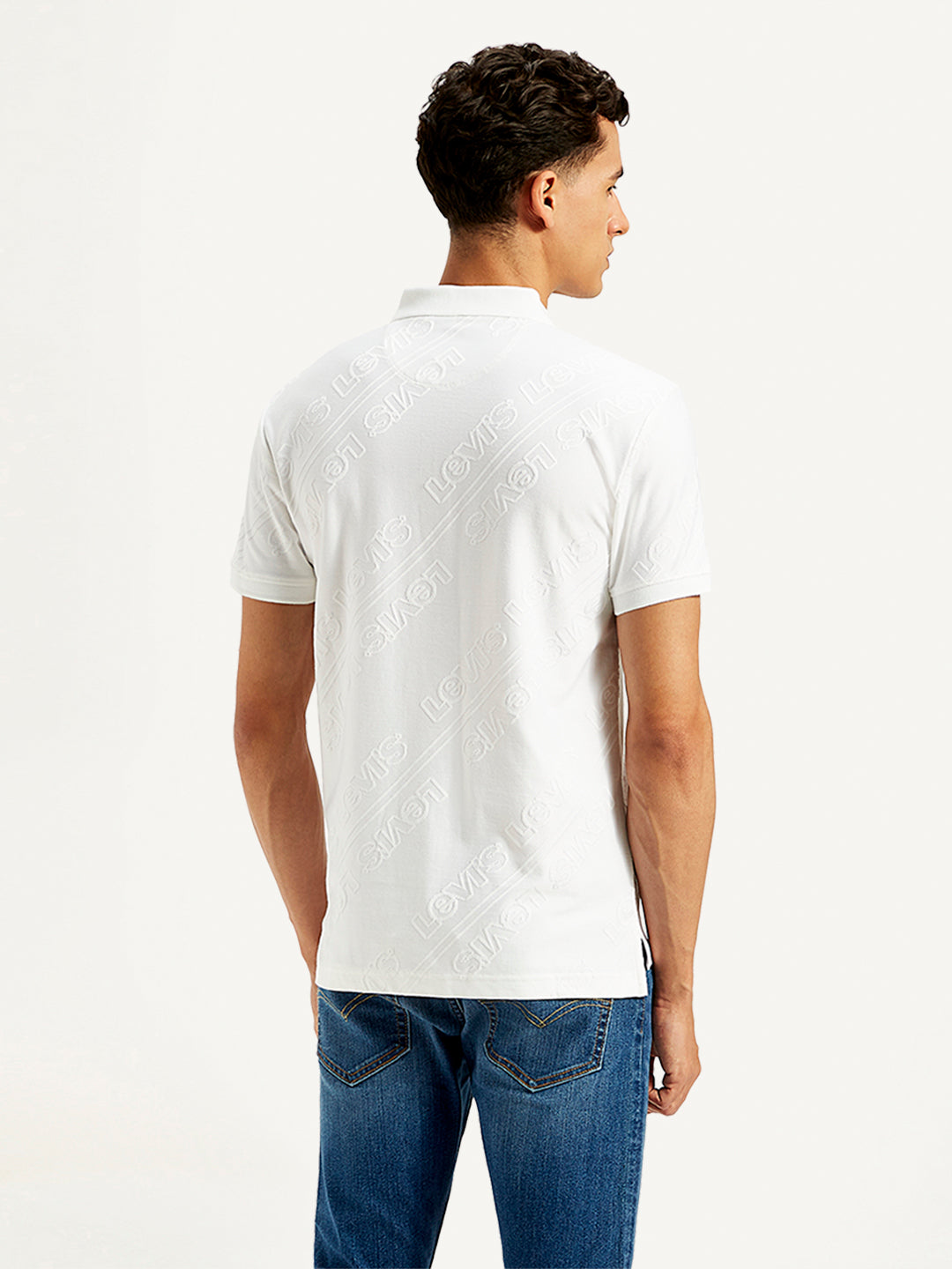 Men's Brand Logo Slim Fit Polo T-Shirt - 20 View