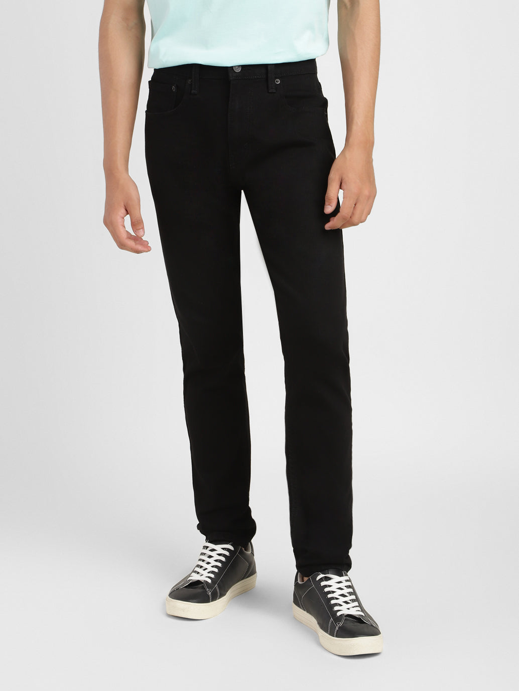 Men's 512 Black Slim Tapered Fit Mid Rise Jeans - aaad537d-a1ac-49cc-9470-e28d538be8d2 View