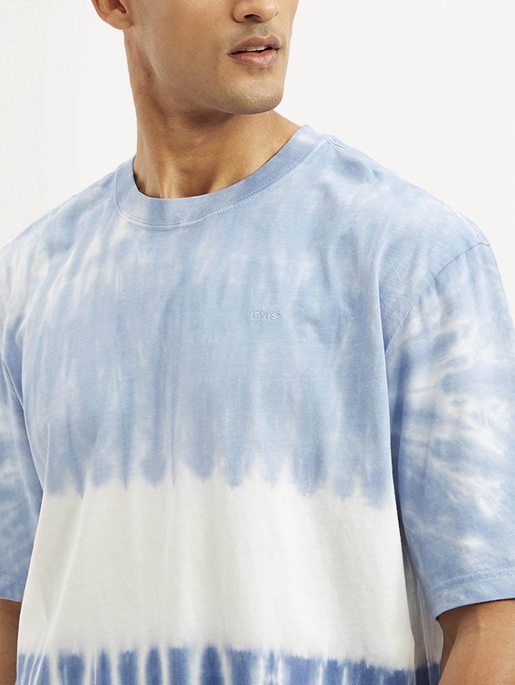 Men's Tie-Dye Loose Fit T-Shirt - Detail View