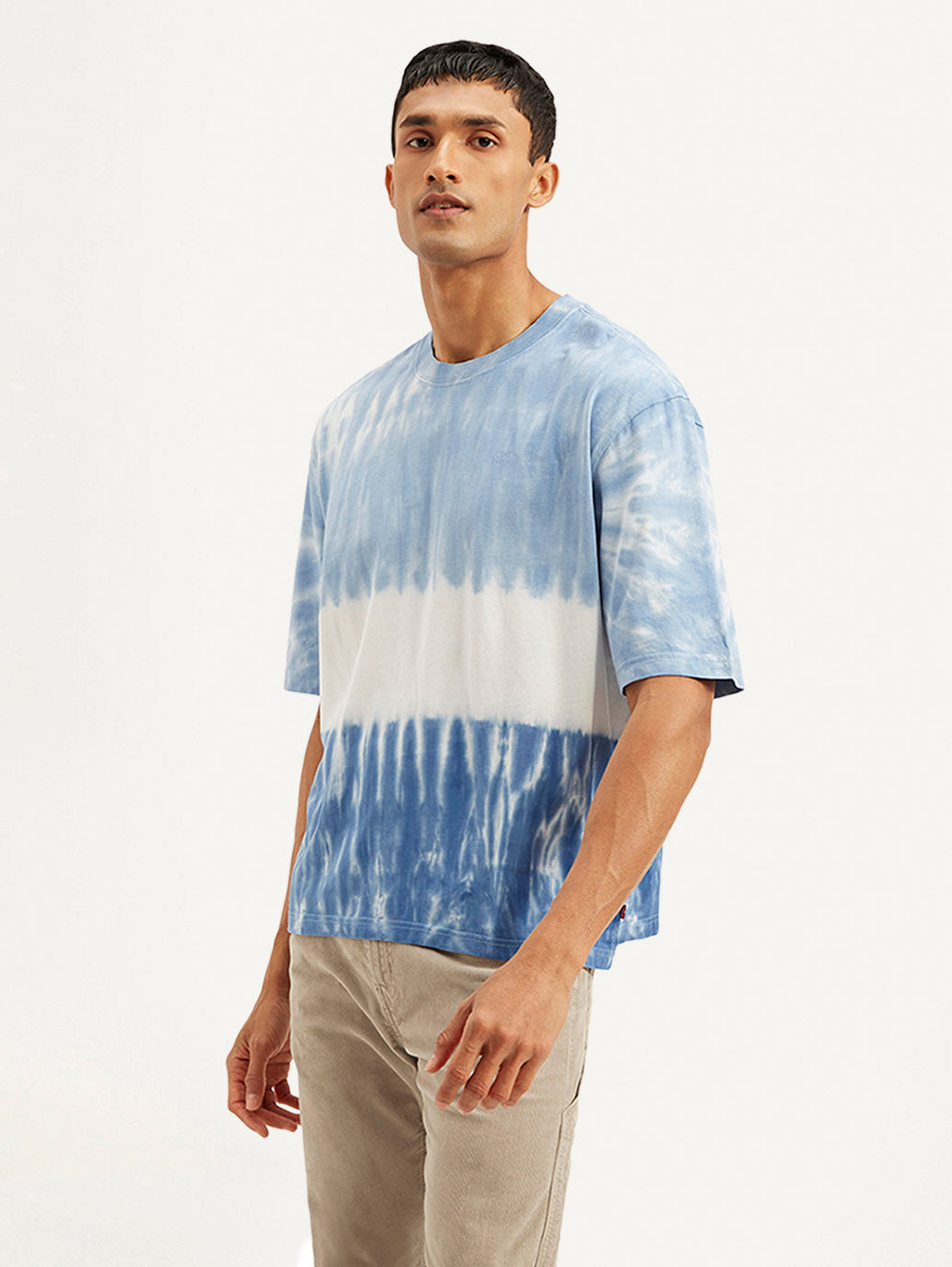 Men's Tie-Dye Loose Fit T-Shirt - Side View