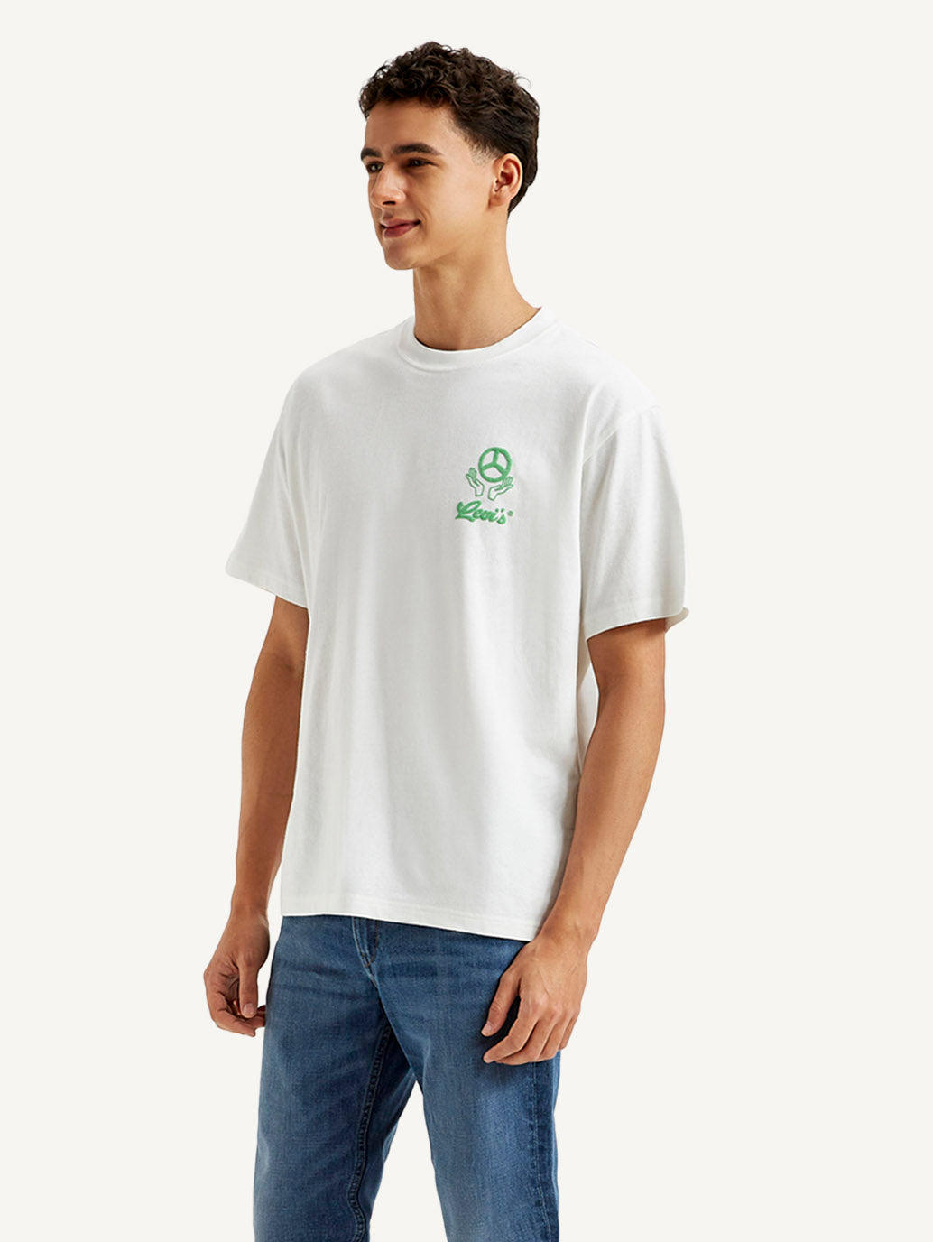 Men's Graphic Loose Fit T-shirt - Side View