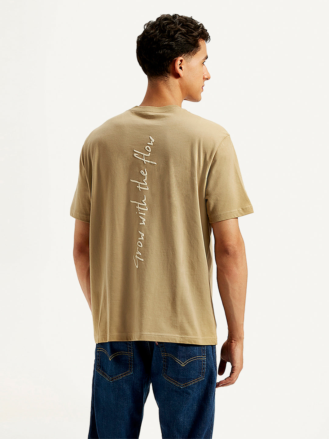 Men's Graphic Print Loose Fit T-Shirt - 20 View