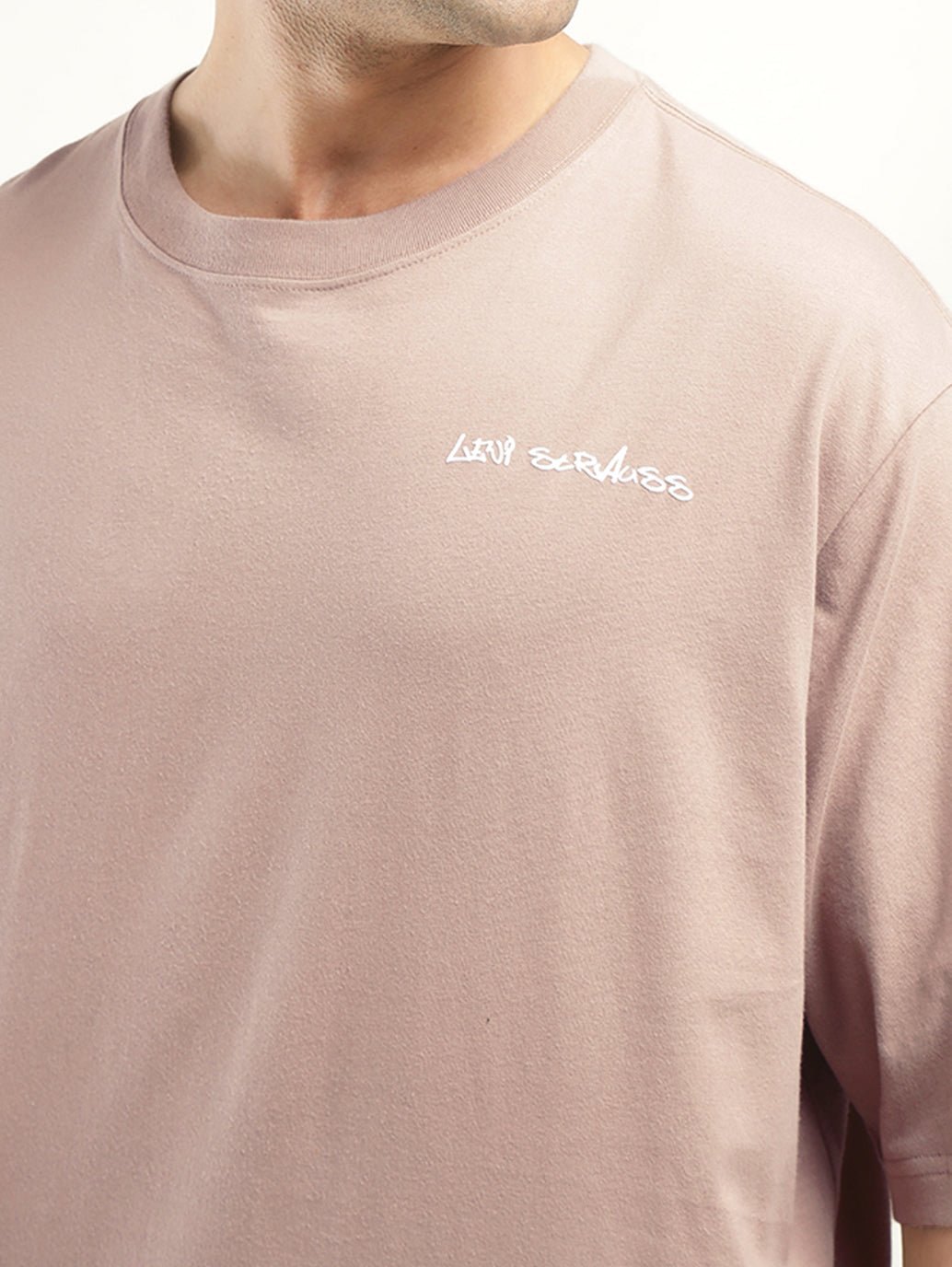 Men's Graphic Print Loose Fit T-Shirt - Detail View