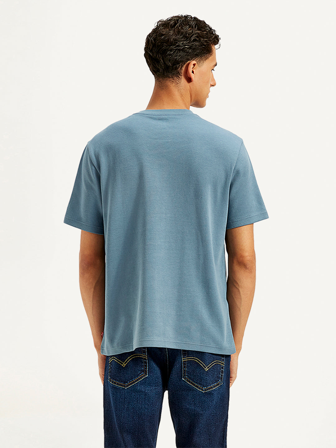 Men's Typographic Print Crew Neck T-Shirt - 20 View