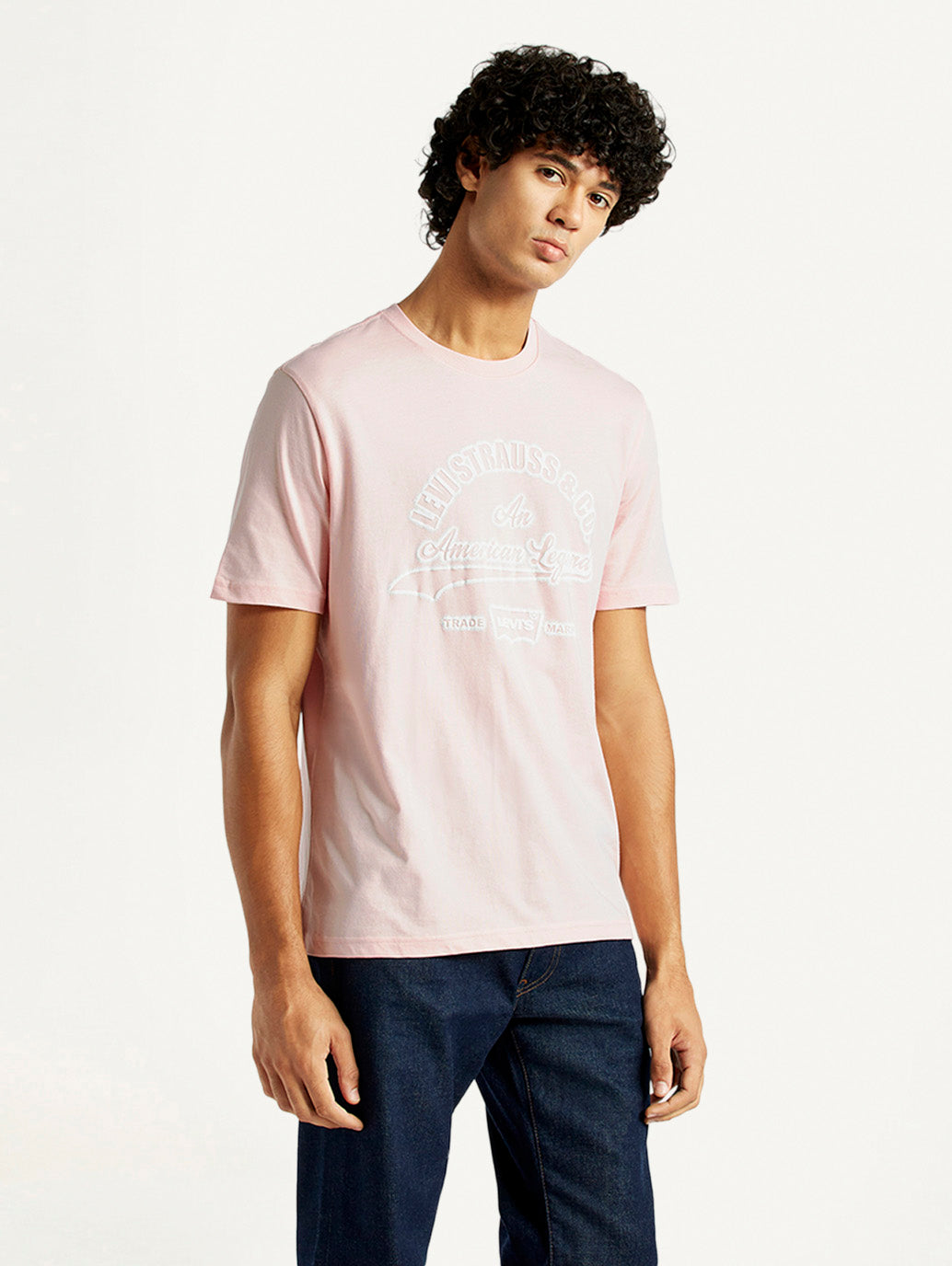 Men's Typography Regular Fit T-Shirt - Side View