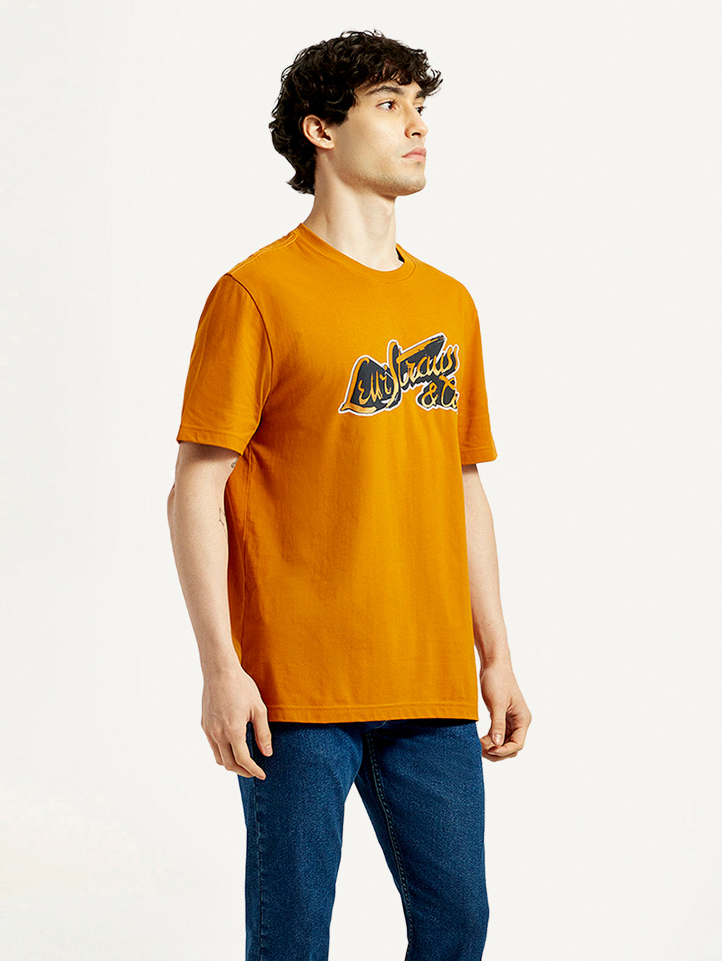 Men's Graphic Regular Fit T-Shirt - Side View