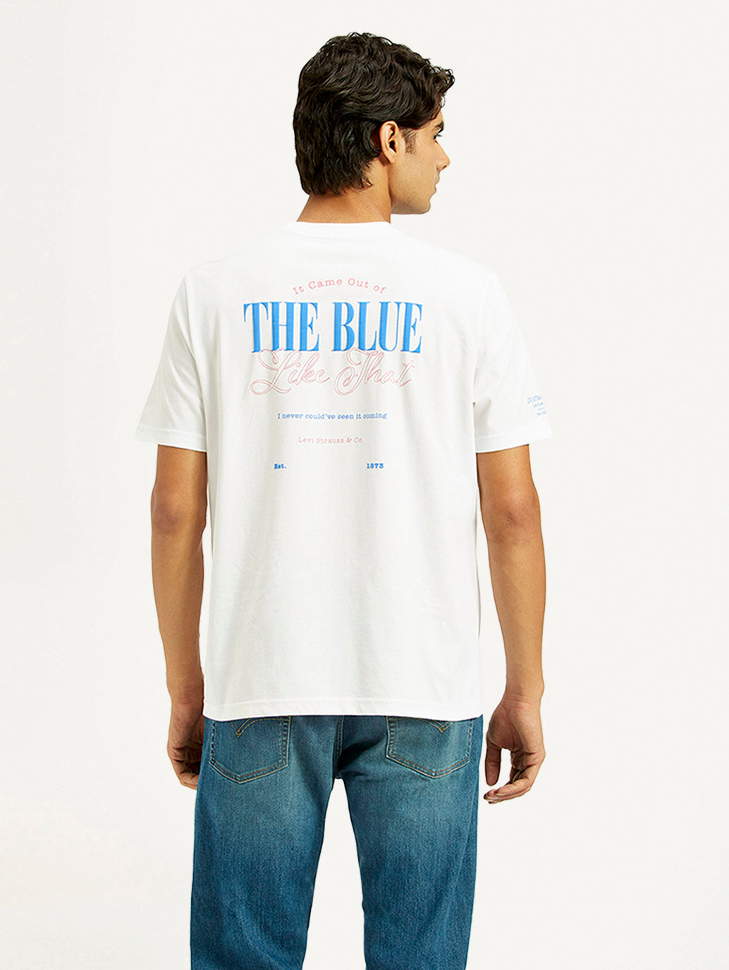 Men's Graphic Regular Fit T-Shirt - Back View